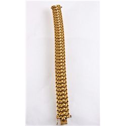 An 18 Karat Gold Bracelet, Probably Italian