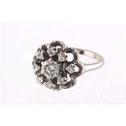 A Diamond and White Gold Ring, 1940's, Europe