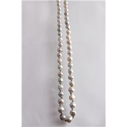 A Natural Grey Pearl Necklace