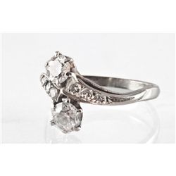 A Diamond and White Gold Ring, 1940's