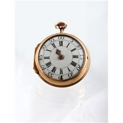 A Gold Pair-Cased Verge Pocket Watch, France, Probably 18th Century