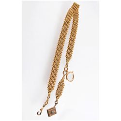 An Antique, Rare 18 Karat Gold Pocket Watch Chain