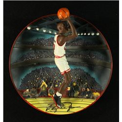 Michael Jordan 7" 3D UDA Bradford Exchange Collector Plate LE 1267/7200 "Rim Rocker"