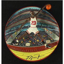 Michael Jordan 7" 3D UDA Bradford Exchange Collector Plate LE 1267/7200 "Slam Jammer"