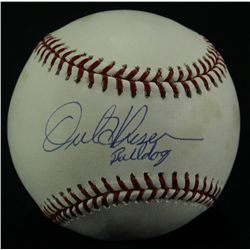 Orel Hershiser Signed OML Baseball: Inscribed "Bulldog" (AAA COA)