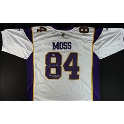 Randy Moss Signed Vikings Jersey: Inscribed "Brett Favres 500th TD Pass" (GA COA)