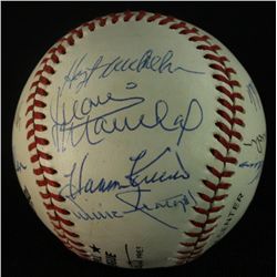 Multi Signed MLB Hall of Famers ONL Baseball: 12 Signatures (GA LOA)