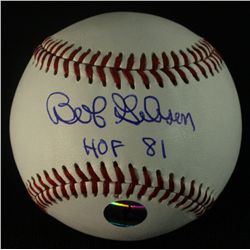Bob Gibson Signed Baseball: Inscribed "HOF 81" (PSA LOA)