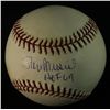Image 1 : Stan Musial Signed OML Baseball: Inscribed "HOF 69" (PSA COA)