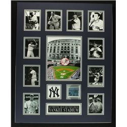 Yankee Legends Custom Matted Display Piece with Seat from Yankees Stadium (Steiner)