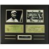 Image 1 : Honus Wagner & Ty Cobb 20x16 Custom Display Piece with Signed Check Copies