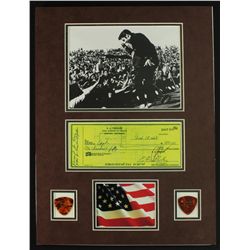 Elvis Presley 12x16 Custom Display Piece with Signed Check Copy