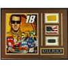 Image 1 : Kyle Busch NASCAR 16x12 Custom Display Piece with Sheet Metal & Race-Used Tire (COA)