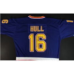Brett Hull Signed Blues Jersey: Inscribed "HOF 2009" (GA COA)