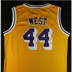 Jerry West Signed Lakers Jersey (GA COA)