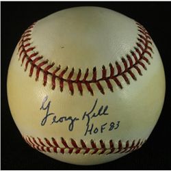 George Kell Signed OAL Baseball: Inscribed "HOF 83"  (GA COA)