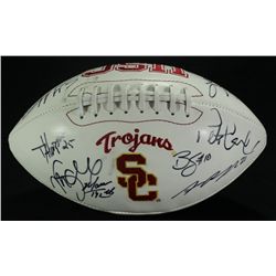 2009 USC Team-Signed Logo Football With Mark Sanchez (GA COA)