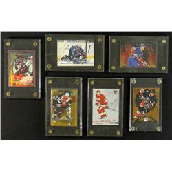 Lot of (6) Hockey Insert Cards Including Gretzky, Roy, Forsberg, Datsyuk & Lindros