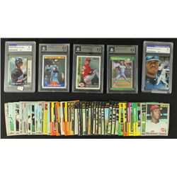 Lot of 150 Baseball Cards Including Many Vintage, Jersey Cards & #ed Cards