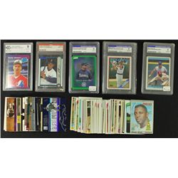 Lot of 150 Baseball Cards Including Many Vintage, Jersey Cards & #ed Cards