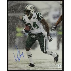Darrelle Revis Signed Jets 11x14 Photo (GA COA)