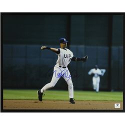 Derek Jeter Signed 11x14 Photo (GA COA)