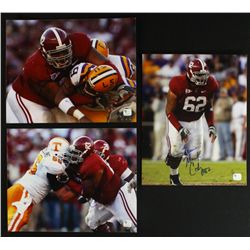 Lot of (3) Terrence Cody Signed Albama 8x10 Photos (GA COA)