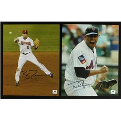 Lot of (2) Signed Baseball Photos: Francisco Rodriguez & Ryan Zimmerman (GA COA)