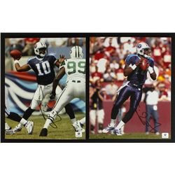 Lot of (2) Vince Young Signed Titans 8x10 Photos (GA COA)