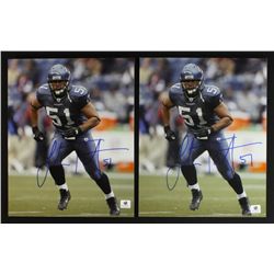 Lot of (2) Lofa Tatupu Signed Seahawks 8x10 Photos (GA COA)