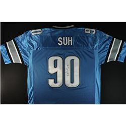 Ndamukong Suh Signed Lions Jersey (GA COA)