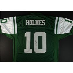 Santonio Holmes Signed Jets Jersey (GA COA)