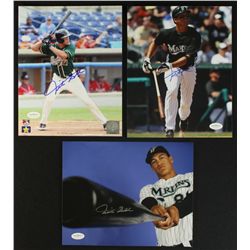 Lot of (3) Giancarlo Stanton Signed 8x10 Photos (JSA)