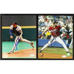 Lot of (2) John Smoltz Signed Braves 8x10 Photos (JSA)