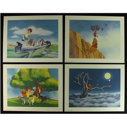 Set of (4) "Winnie the Pooh" Walt Disney Special Edition Commemorative Lithographs