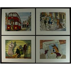 Set of (4) "101 Dalmatians II" Walt Disney Special Edition Commemorative Lithographs
