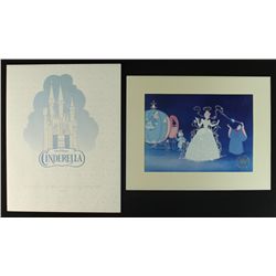"Cinderella" 1995 Walt Disney Special Edition Commemorative Lithograph