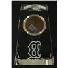 Image 2 : Boston Red Sox Crystal Display with Game Used Dirt from Fenway Park (Steiner LOA)