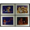 Image 1 : Set of (4) "Aladdin" 2004 Walt Disney Special Edition Commemorative Lithographs