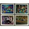 Image 1 : Set of (4) "The Little Mermaid" Walt Disney Special Edition Commemorative Lithographs