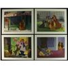 Image 1 : Set of (4) "Lady and The Tramp" Walt Disney Special Edition Commemorative Lithographs