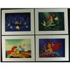 Image 1 : Set of (4) "The Little Mermaid" Walt Disney Special Edition Commemorative Lithographs