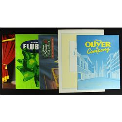 Lot of (5) Walt Disney Special Edition Commemorative Lithographs with Flubber, The Fox & the Hound