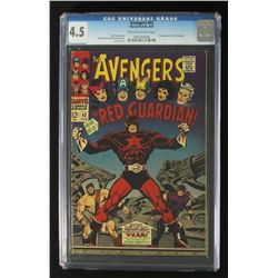 1967 Avengers #43 Comic Book: "The Red Guardian" (CGC 4.5)