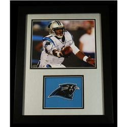 Cam Newton Signed Custom Framed Panthers 14x18 Piece (PAAS COA)