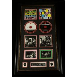 Rolling Stones Custom Framed 17x30 Display Piece