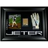 Image 1 : Derek Jeter Game-Used Signed Yankees Batting Glove: Custom Framed Piece (Steiner LOA)