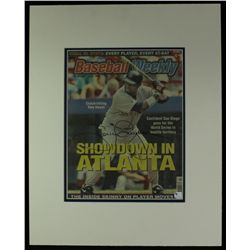 Tony Gwynn Signed Padres Custom Matted 16x20 Display (GA COA)