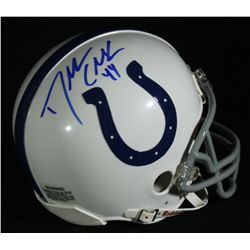 Dallas Clark Signed Colts Mini-Helmet (GA COA)