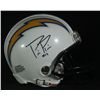 Image 1 : Philip Rivers Signed Chargers Mini-Helmet (GA COA)